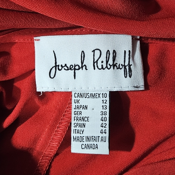 Joseph Ribkoff Red Caftan Batwing Dress - Picture 6 of 6